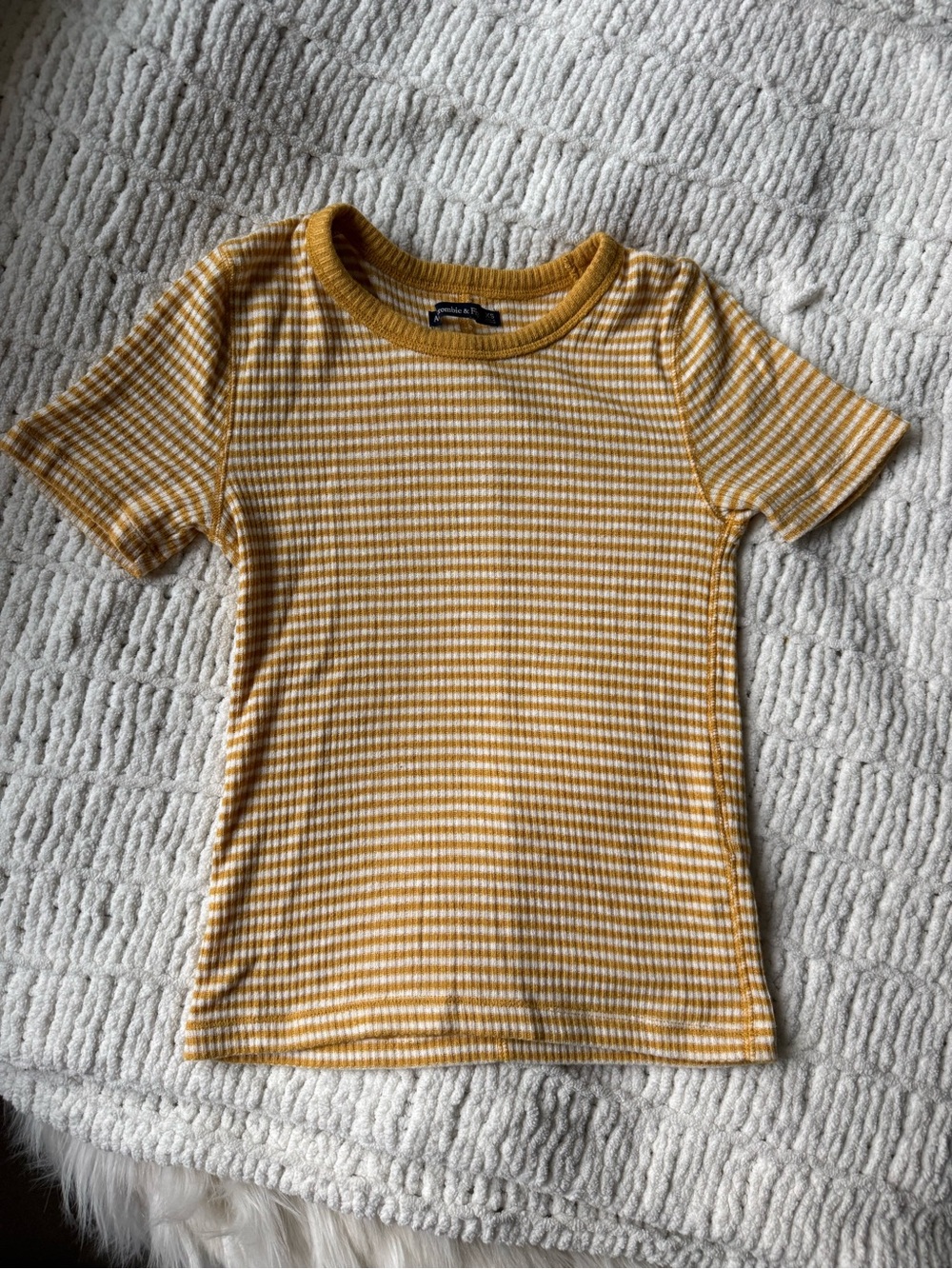 Striped Tee in Yellow & White Size XS Like New